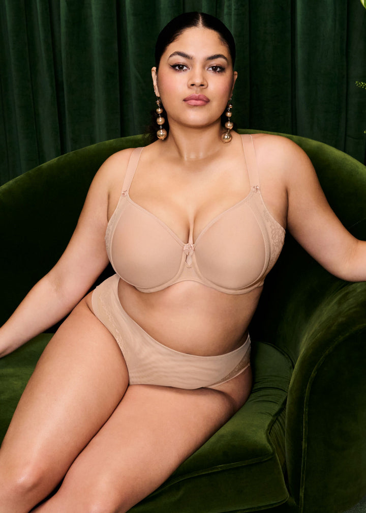 Nerina Underwire Moulded Spacer Bra - Sahara