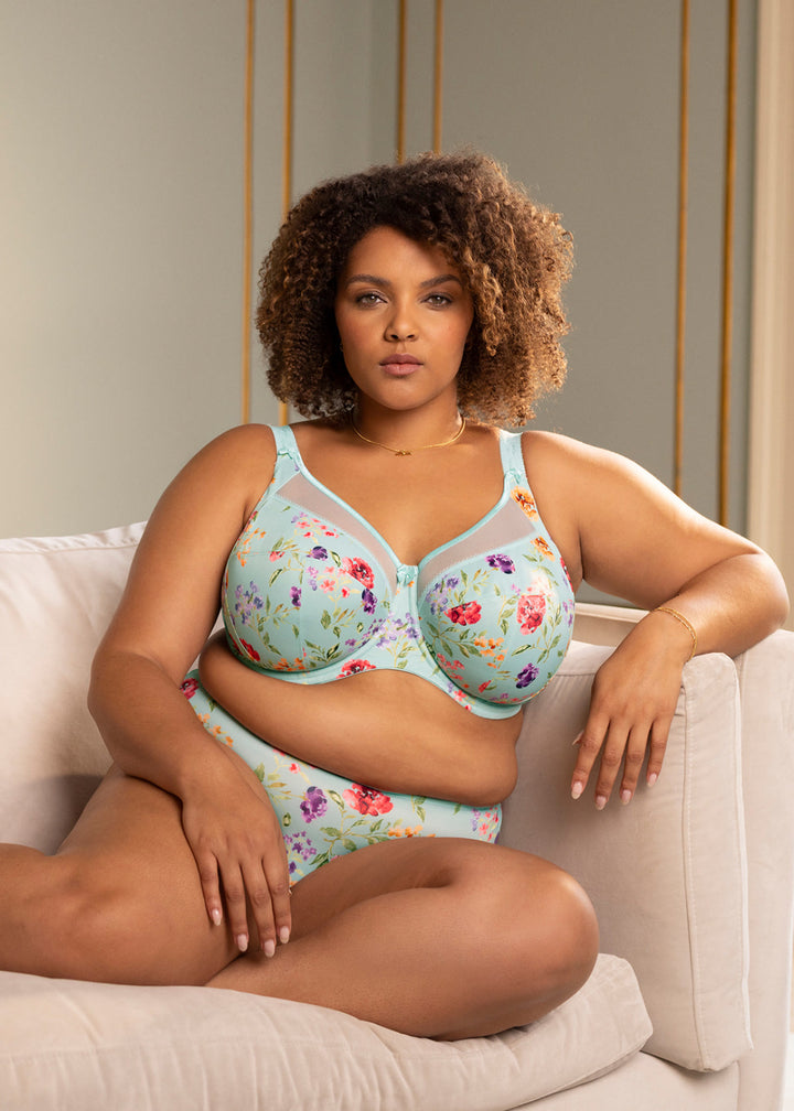 Goddess Kayla Full Cup Underwire Bra - Blue Haze