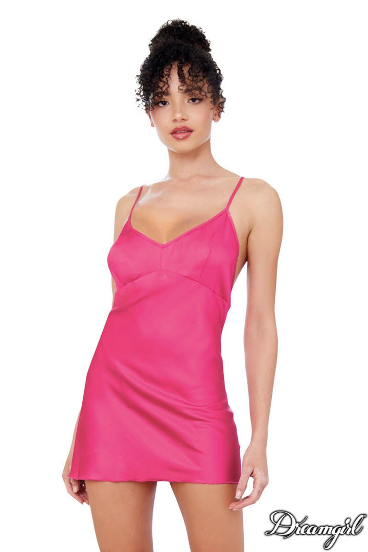 Dreamgirl Satin Heart Ring Chemise