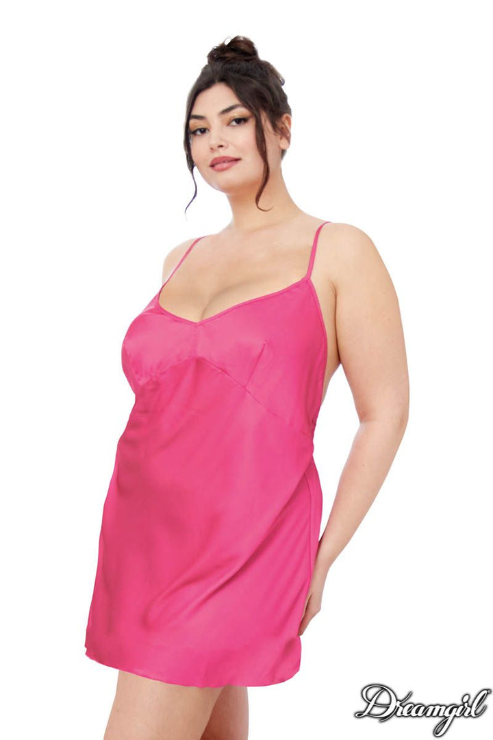 Dreamgirl Satin Heart Ring Chemise