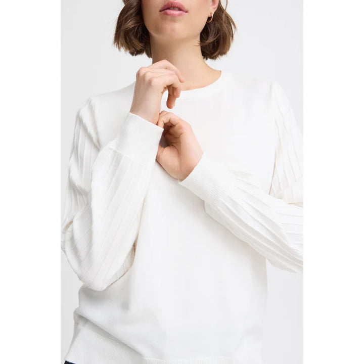 Fransa Frill Pullover Sweater - Size Small