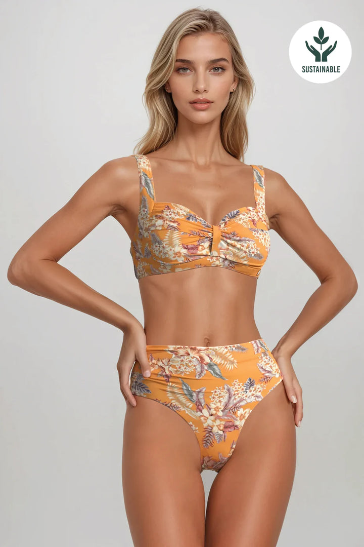 Desert Tropics Twist Front Bikini Top - Size 8