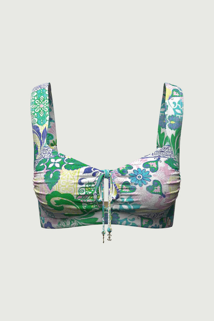 Psychedelic Boho Bikini Top - Size 8