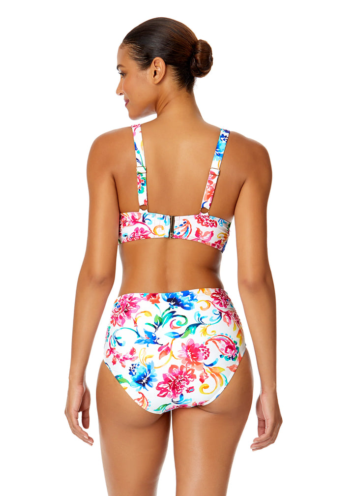 Soft Band Shirred Bralette Bikini Top