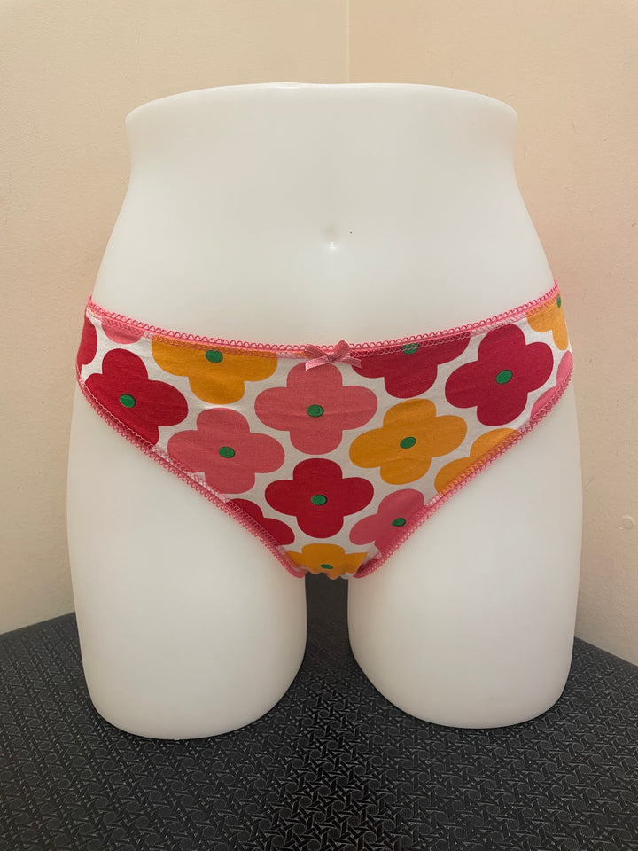 Printed Cotton Bikini Brief - size X-Large