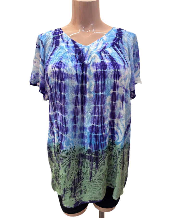 Short Sleeve Rayon Blouse