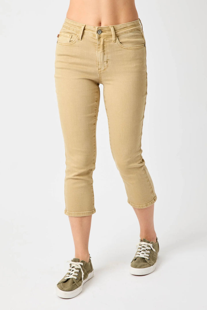 Judy Blue High-Rise Garment Dyed Capri - Size 20 W