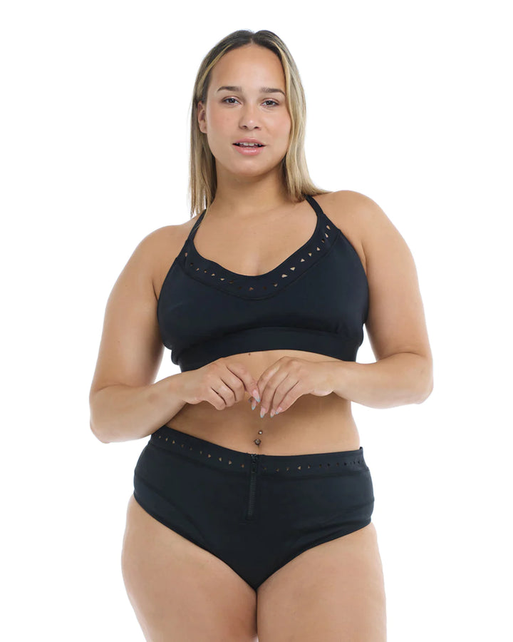 Constellation Ruth Fixed Triangle Swim Top - Black