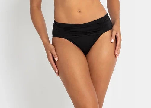 Azura Luxe Gathered Midrise Bikini Bottom