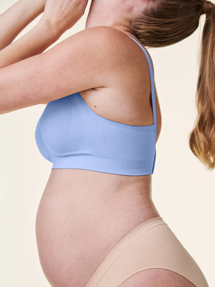 Body Silk Nursing Bra  - Hydrangea Blue