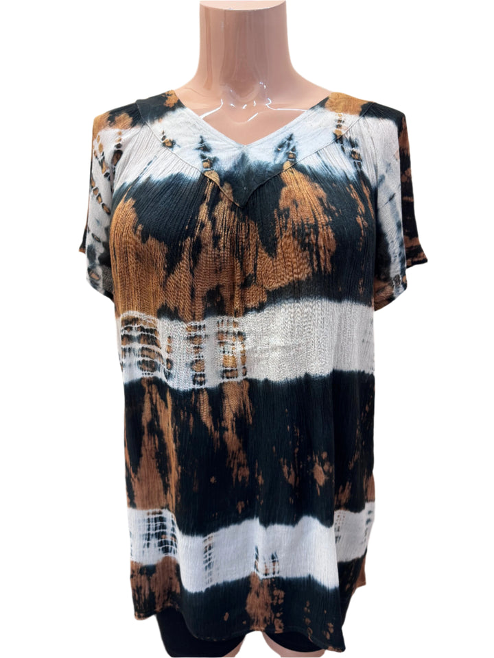 Short Sleeve Rayon Blouse