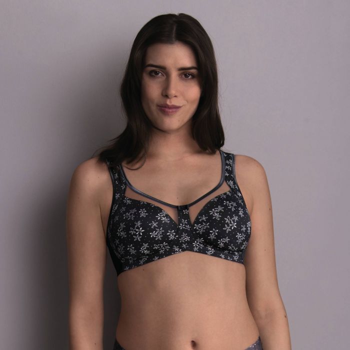 Clara Art Comfort Wire Free Bra - Anthracite
