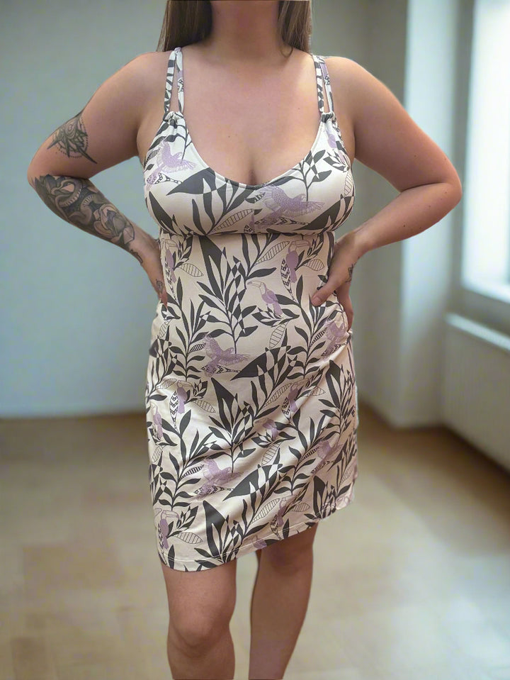 Mosaic Tropical Birds Chemise