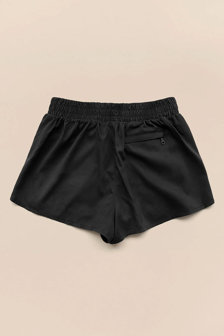 Girlfriend Collective Black Trail Short - Size 4 X