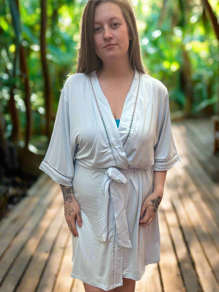 Country Air Kimono w/ Waistband Tie