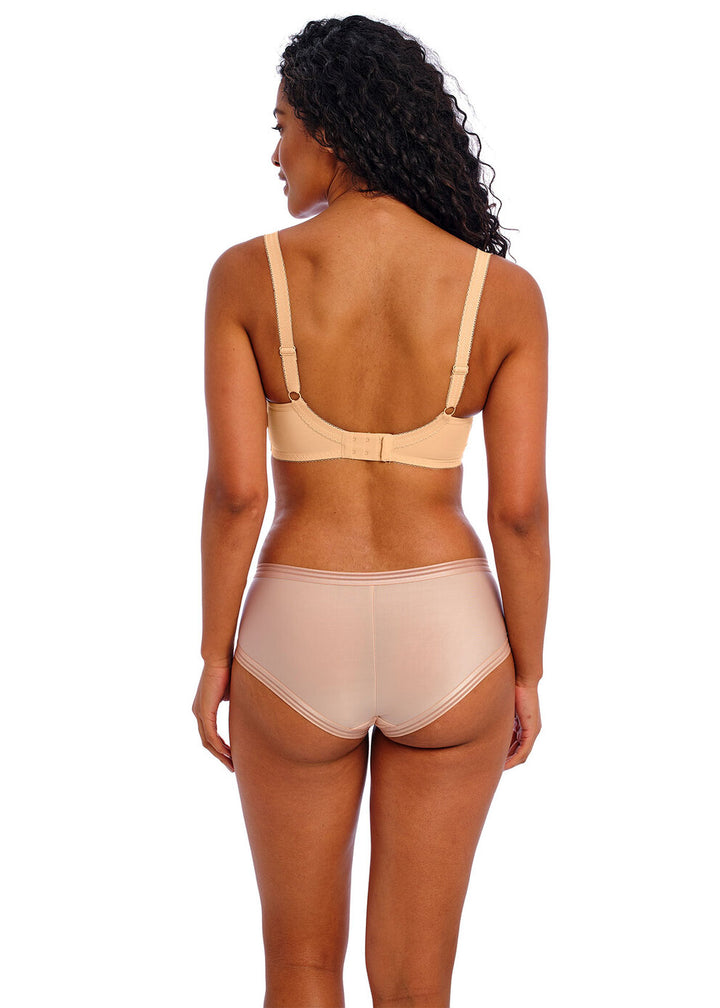 Deco Moulded Plunge Bra- Nude
