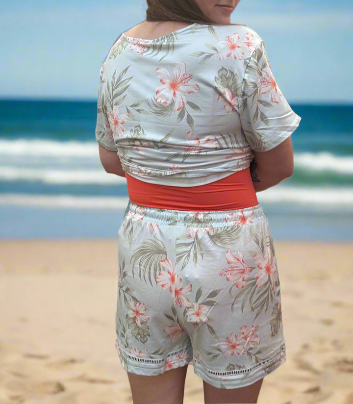 Tropical Floral Beach Shorts