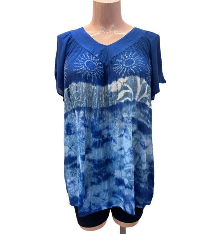 Short Sleeve Rayon Blouse