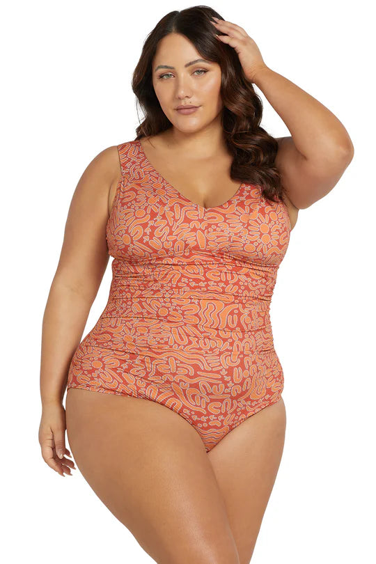 Wuk-Tjarra Margritte One Piece Swimsuit - Size 16