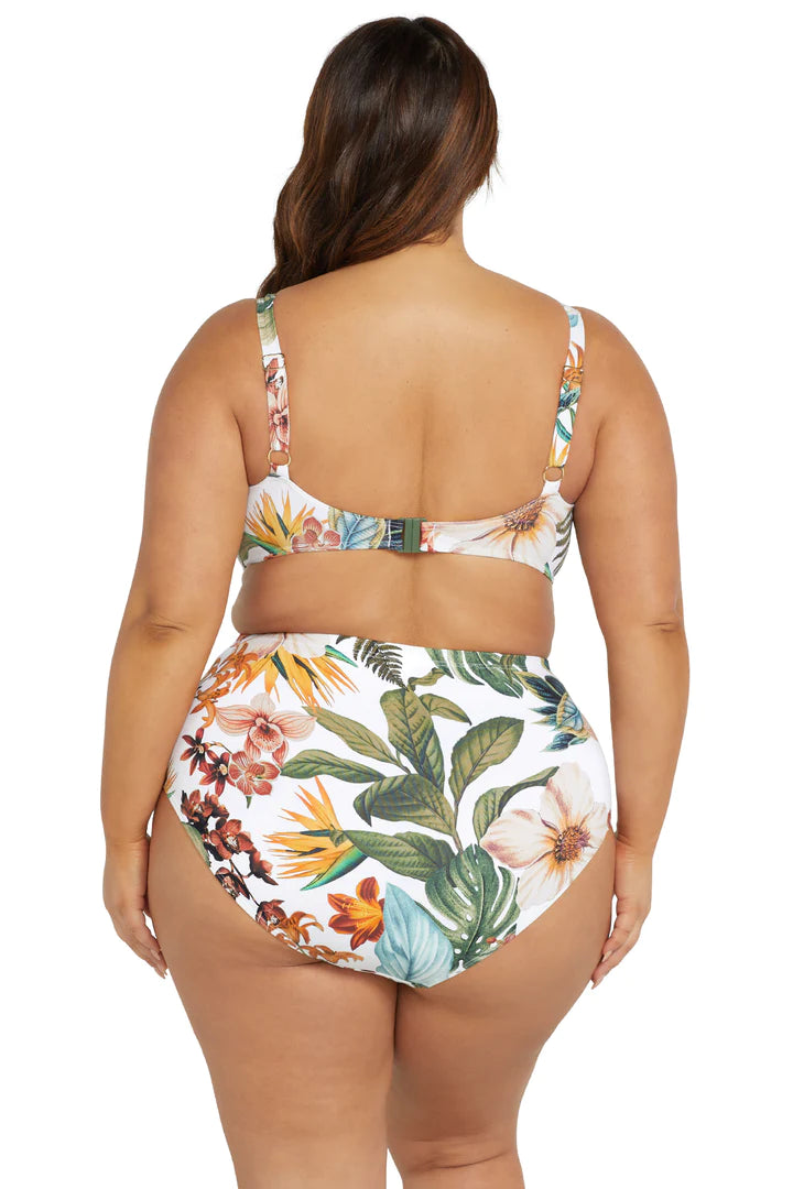 White Into The Saltu Botticelli High Waist Swim Bottom
