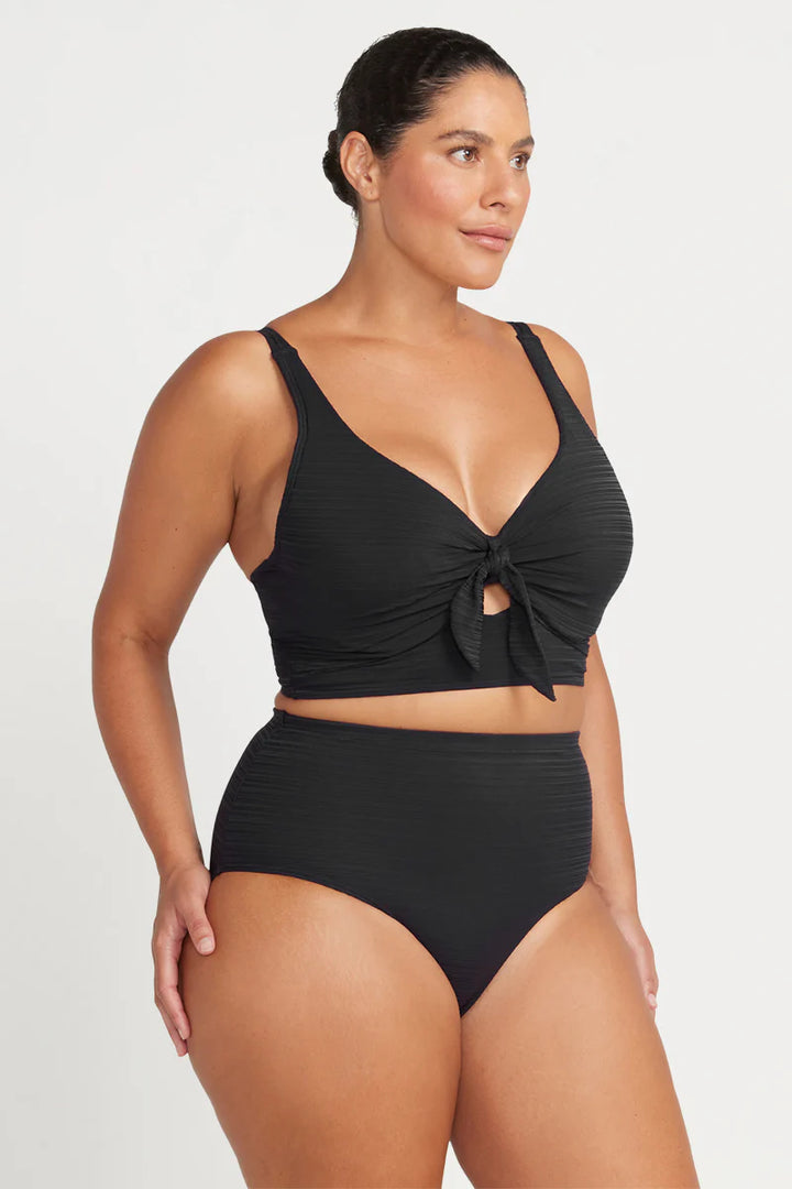 Aria Black Cezanne Midriff Underwire Bikini Top