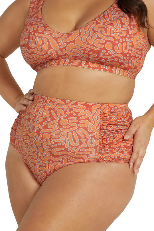 Wuk-tjarra Botticelli High Waist Swim Pant - Size 16