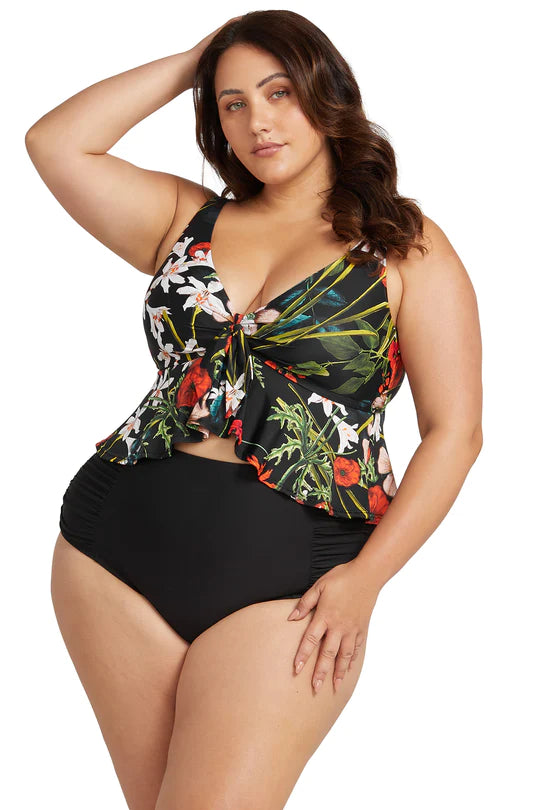 Wander Lost Chagall Multi Cup Midriff Bikini Top