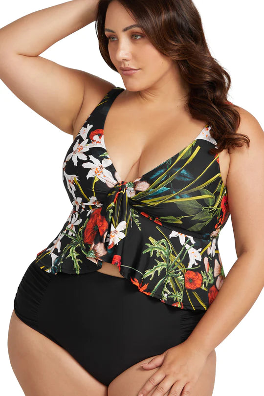 Wander Lost Chagall Multi Cup Midriff Bikini Top