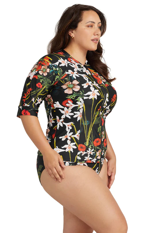 Wander Lost Seurat Sun Safe Rash Top