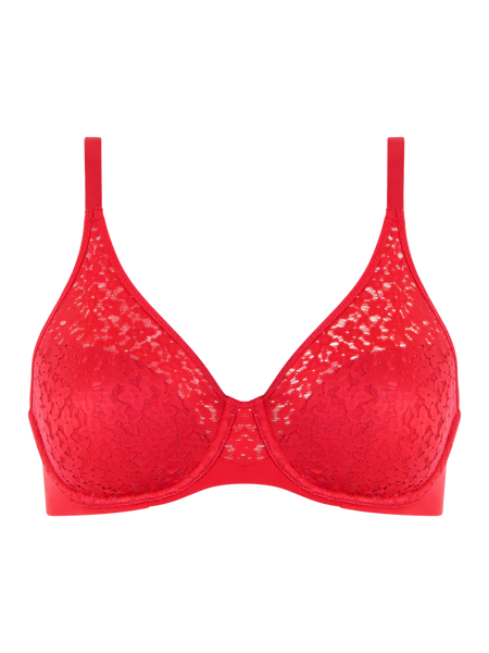 Chantelle Norah Molded Underwire Bra - Poppy Red