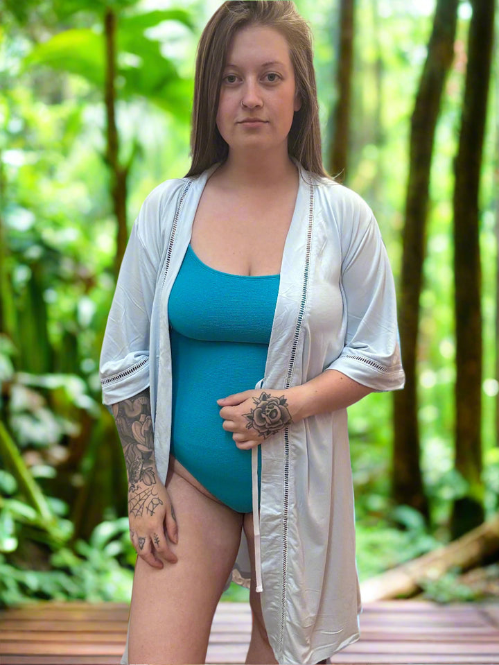 Country Air Kimono w/ Waistband Tie