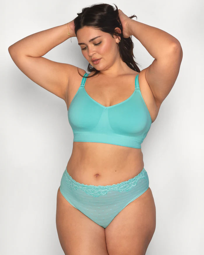 Smooth Seamless Comfort Wireless Bra - Aruba Blue