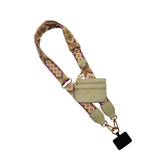 Clip & Go Phone Strap & Pouch - Chevron