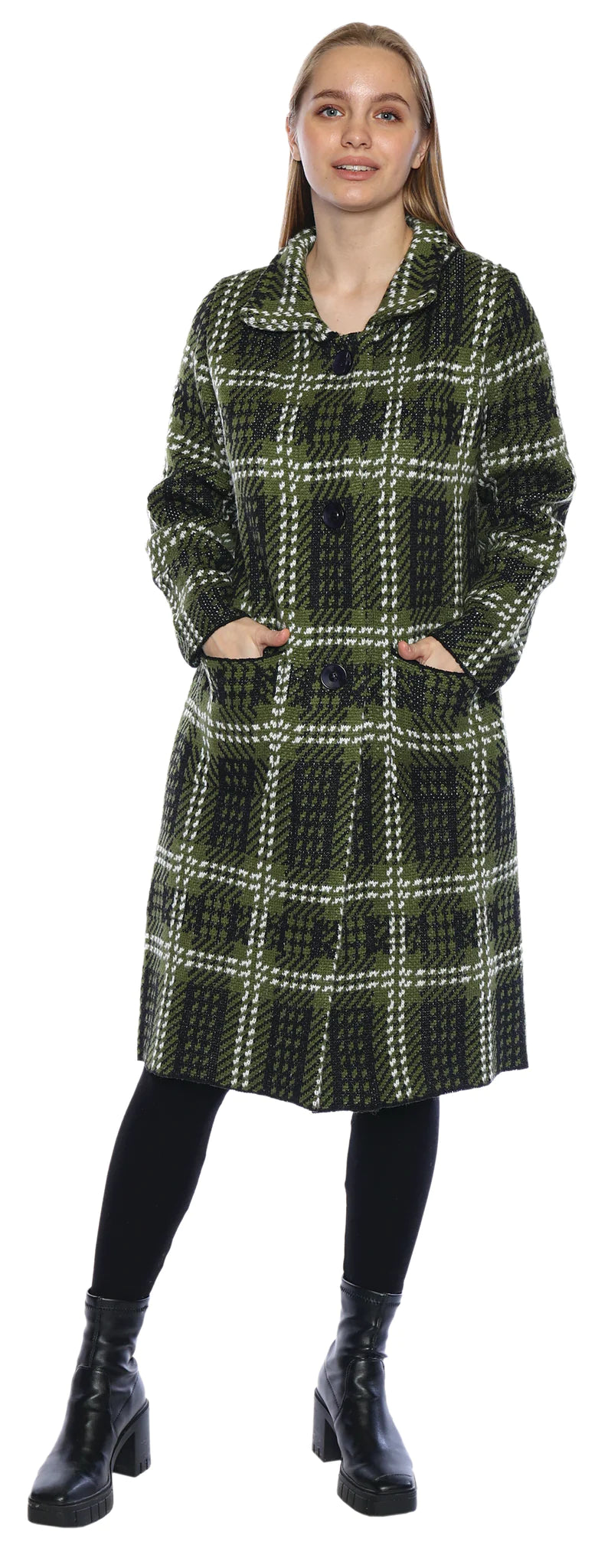 Sweater coat with buttons 2025