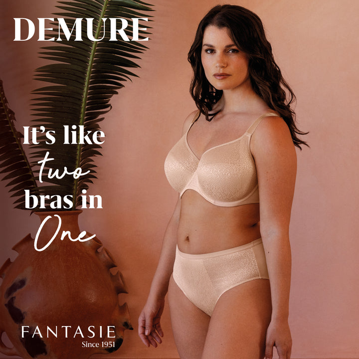Demure Moulded Non Padded Bra