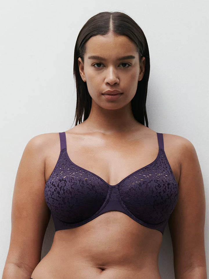 Chantelle Norah Molded Underwire Bra - Fatal Violet