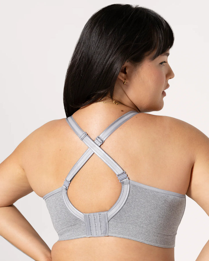 Smooth Seamless Comfort Wireless Bra - Grey Heather