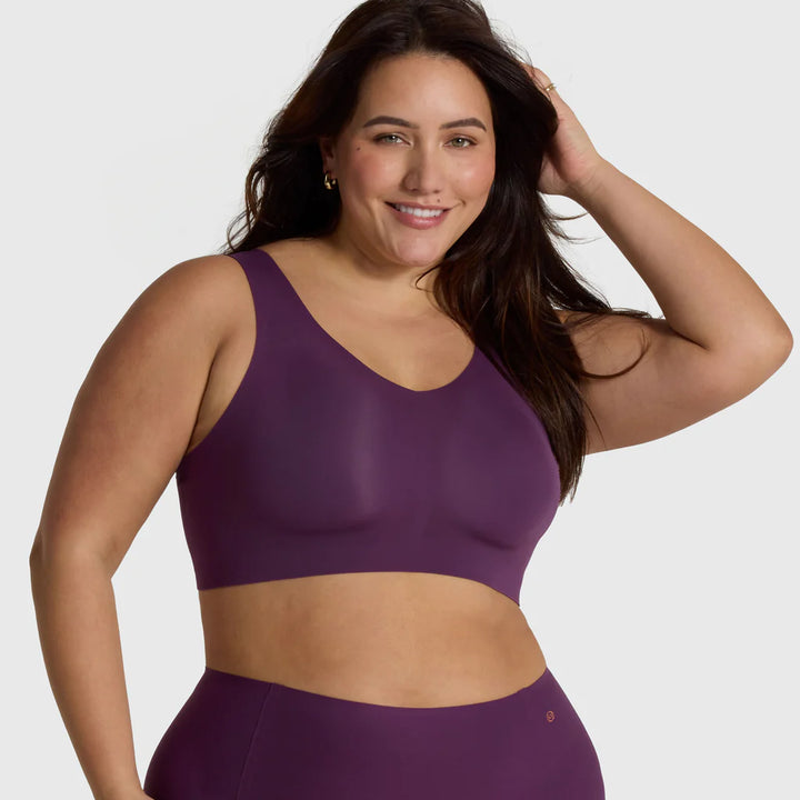 Evelyn & Bobbie Defy Bra - Padded - Plum