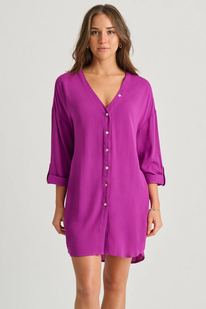 Deep Berries Cover-Up Shirt