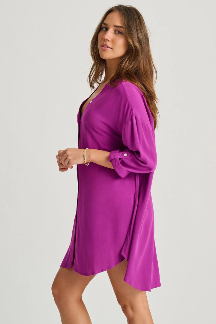 Deep Berries Cover-Up Shirt