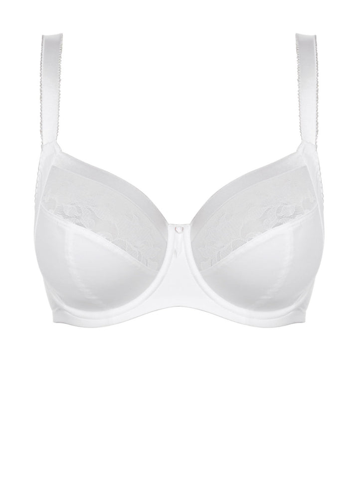 Illusion Side Support Bra - White