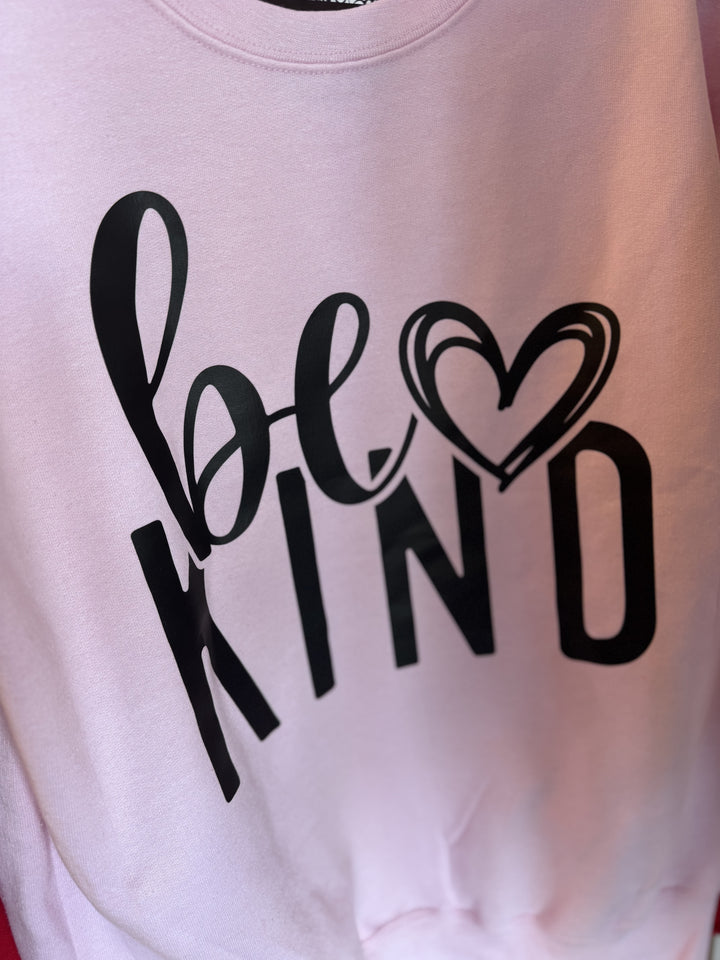 Be Kind Pink Sweatshirt