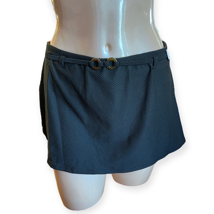 High Waist Swim Skirt W/Belt