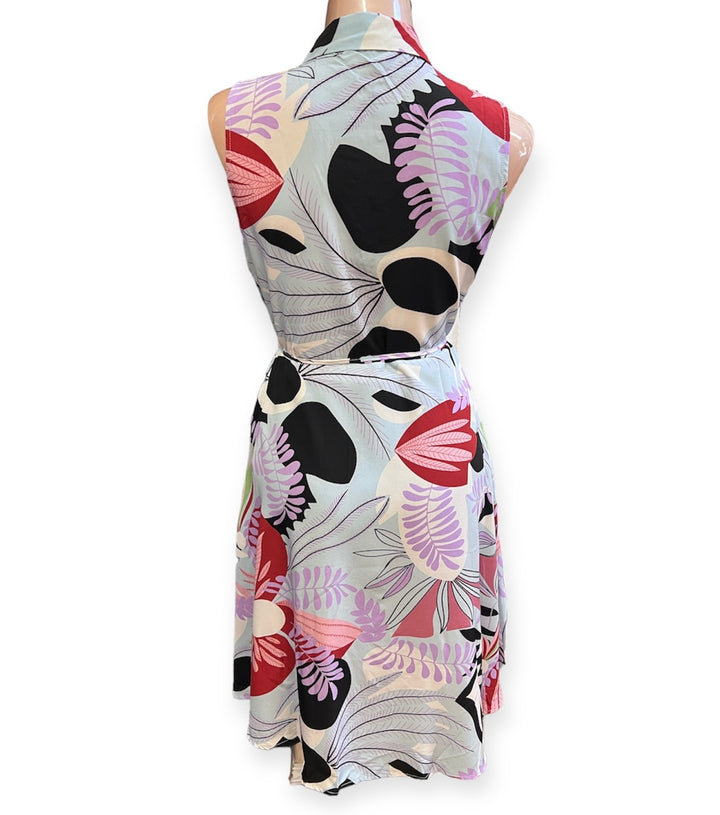 Sleeveless Button Front Dress