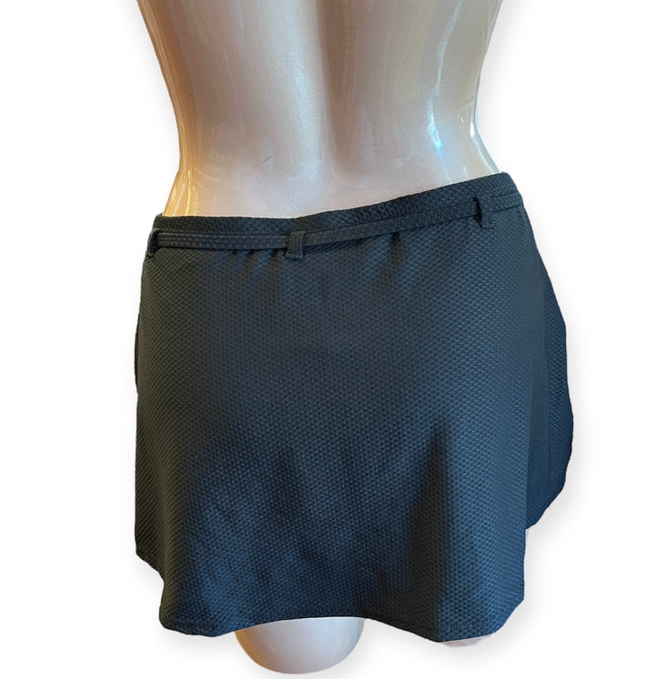 High Waist Swim Skirt W/Belt