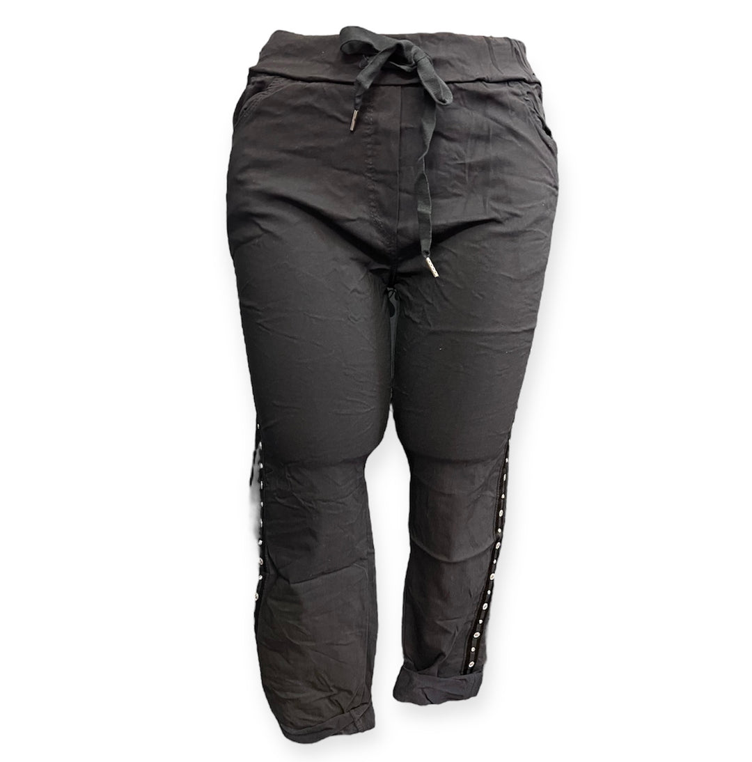 Papa Studded Capri - Size Small