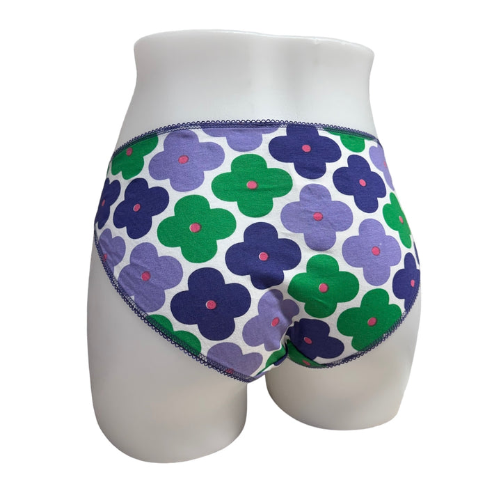 Printed Cotton Bikini Brief - size X-Large