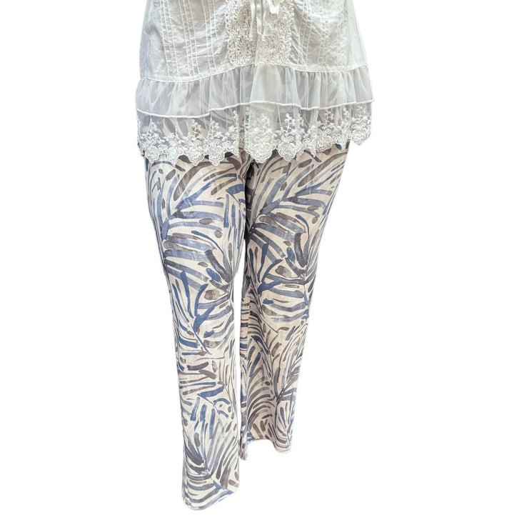 Stretch Woven Printed Pants