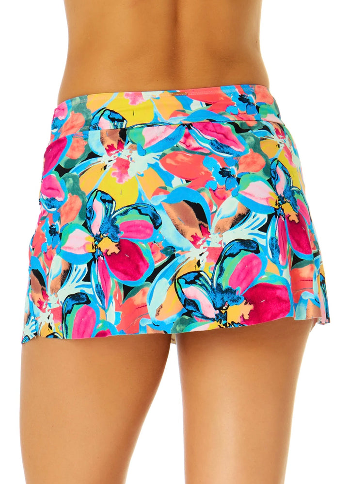 Amalfi Floral Tulip Drape Swim Skirt
