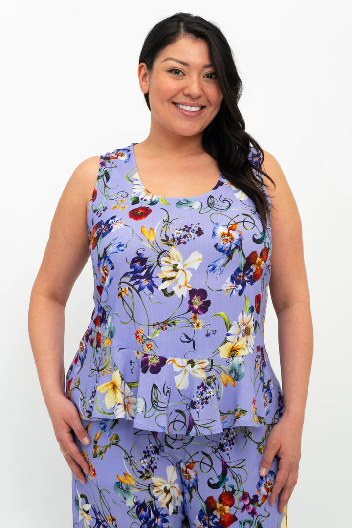 Ginny Linen & Bamboo Lovalie Tank Top - Size Small